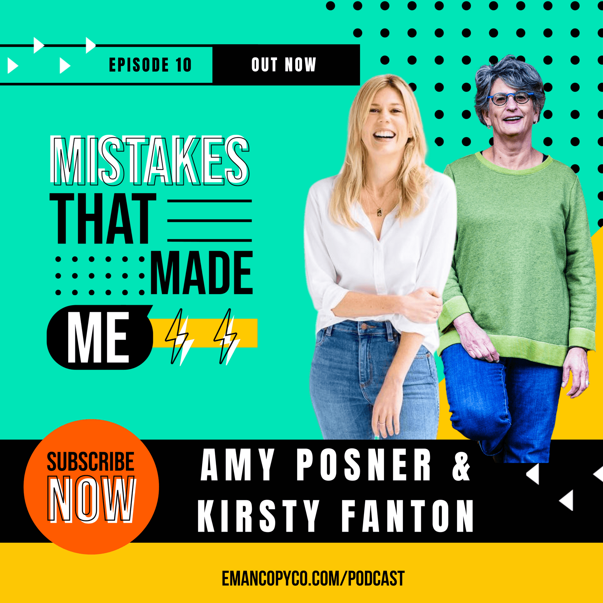 Episode cover for mistakes that made me with Amy Posner & Kirsty Fanton